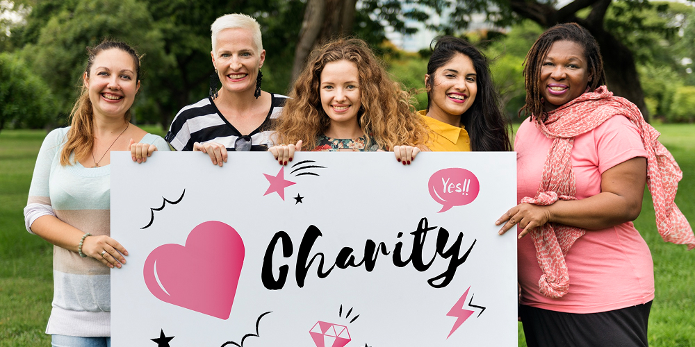 Charity volunteers